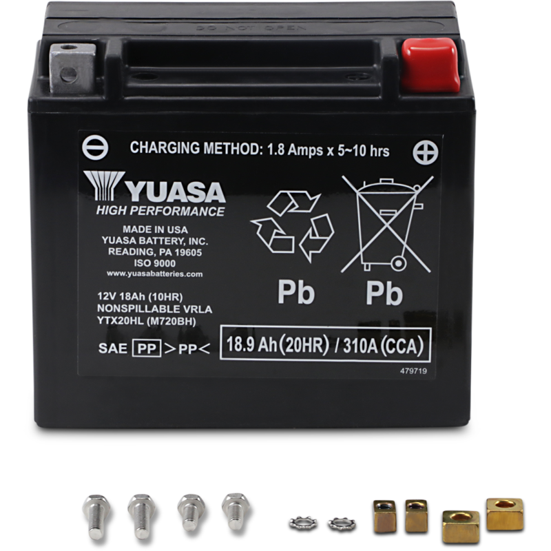 YUASA YTX20HL HI-PERF FACTORY ACTIVATED YUAM720BH