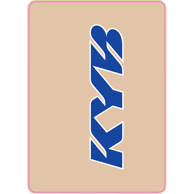 D'COR VISUALS DECAL UPPER FORK KYB BLU 40-80-113