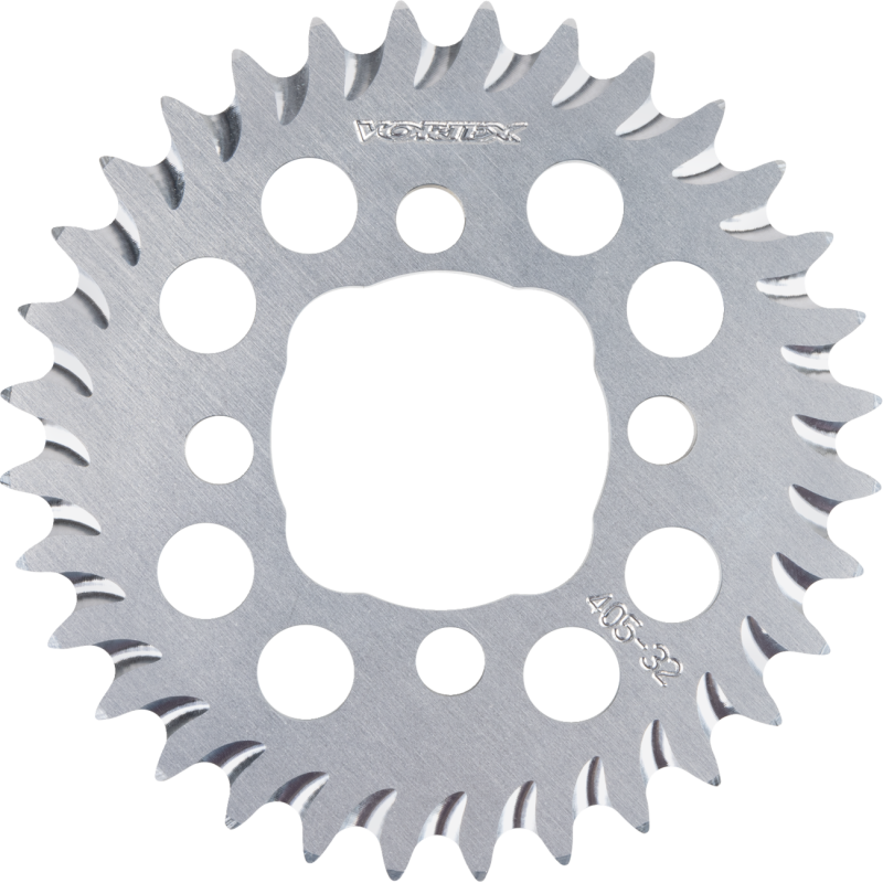 VORTEX SPROCKET VORTEX ALUM REAR 420-32 TOOTH SLVR 405-32