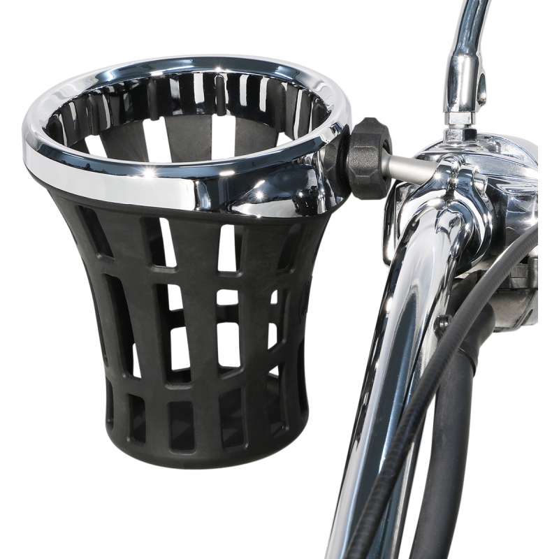 CIRO LLC BIG ASS DRINK HOLDER, CHROME, 7/8-1" CLAMP, CHROME 50812