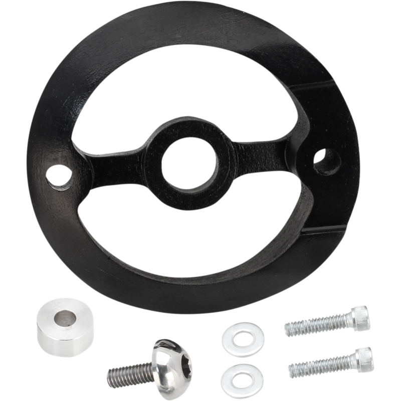 S&S CYCLE ADAPTER,BACKPLATE,S&S STEALTH AIR CLEANER,FOR STOCK RUSHMORE 170-0261
