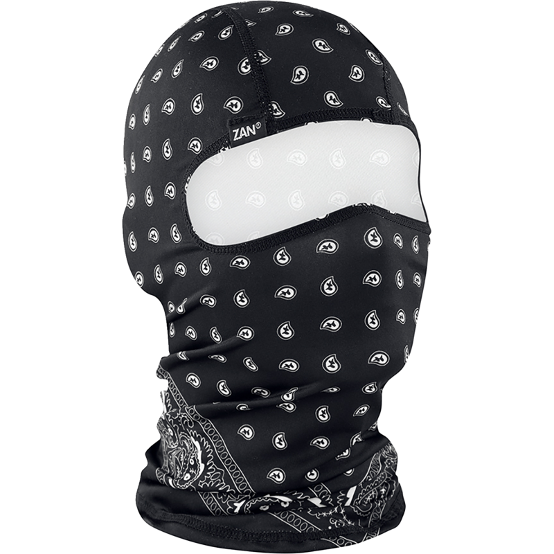 ZAN HEADGEAR BALACLVA POLY BLK PAISLEY WBP101