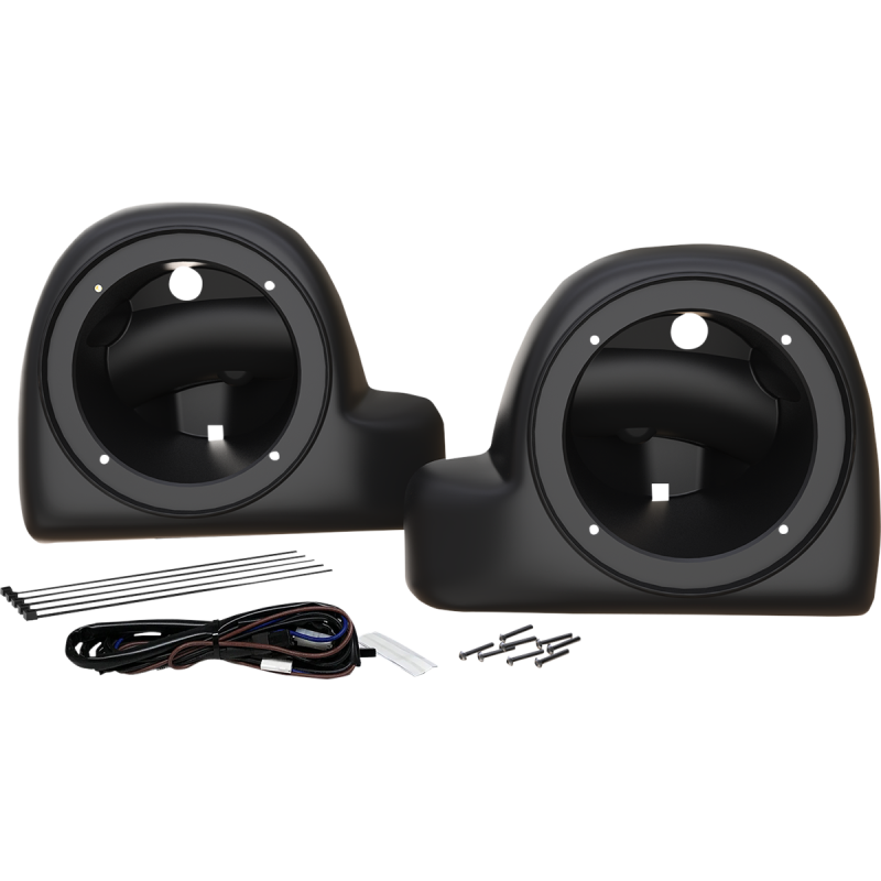 WILD BOAR AUDIO AIR COOLED FAIRING LOWER 6.5" SPEAKER ADAPTORS FOR 14-23 WBACL