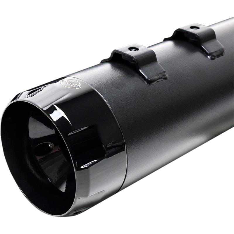 S&S CYCLE 95-16 FLHT MUFFLERS 4.5" BLK/B.THRST 550-0621