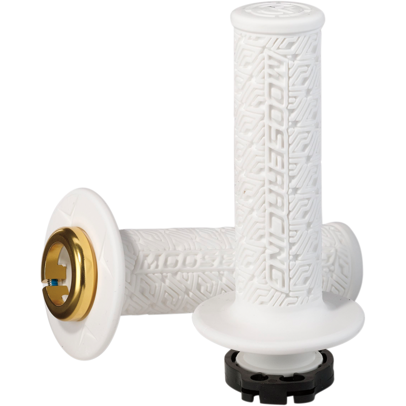 MOOSE RACING GRIP LOCK ON MOOSE 2+4 WHT/GLD B36MRW-D