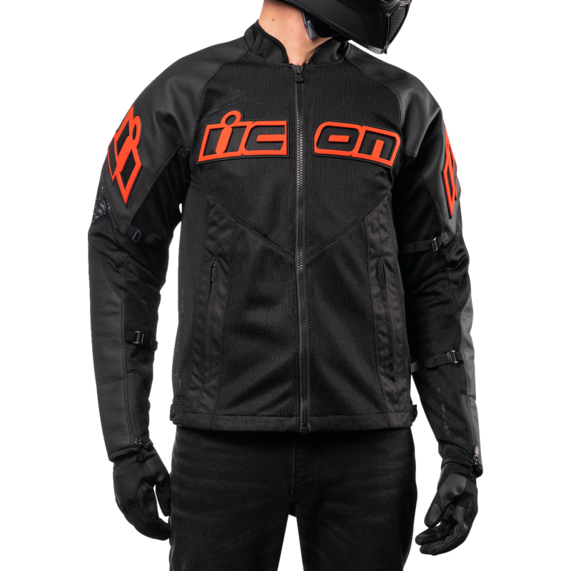 ICON MESH AF CE LEATHER JKT SL MD 2810-3908