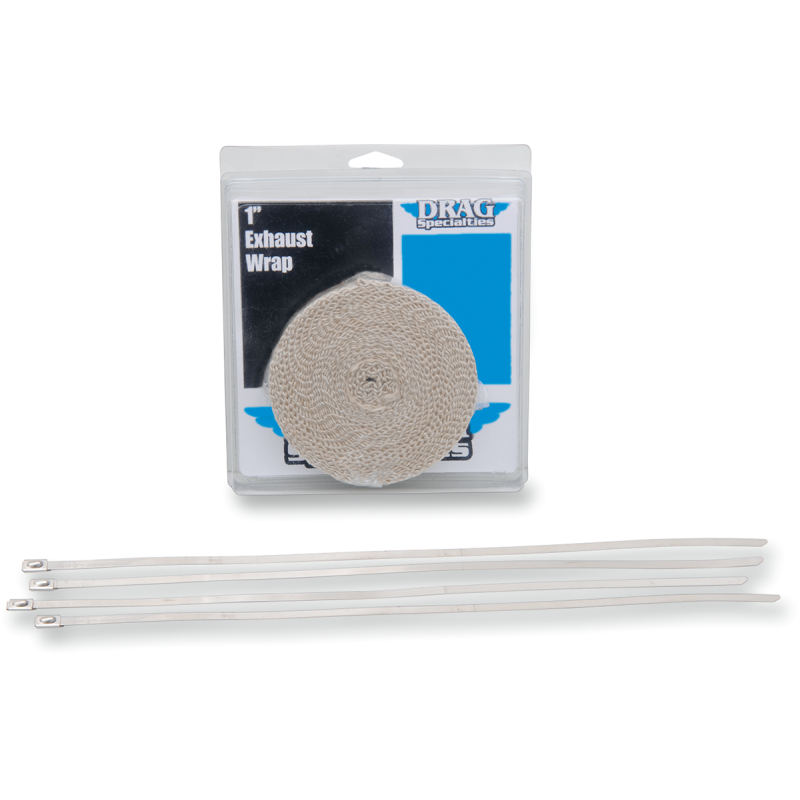 DRAG SPECIALTIES EXHAUST HEAT WRAP KITS 1" TAN 525-2002