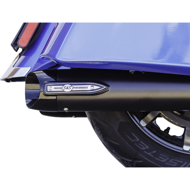 S&S CYCLE MUFFLER SLSH IND. 14+.BLK 550-1075