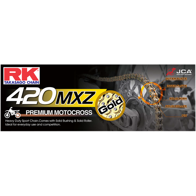 RK GB420MXZX120 GOLD HEAVY DUTY CHAIN (RK) GB420MXZ-120