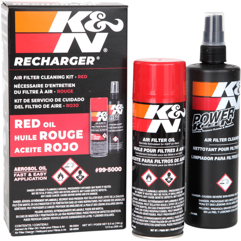 K & N AEROSOL RECHARGER FILTER CARE KIT K&N 99-5000