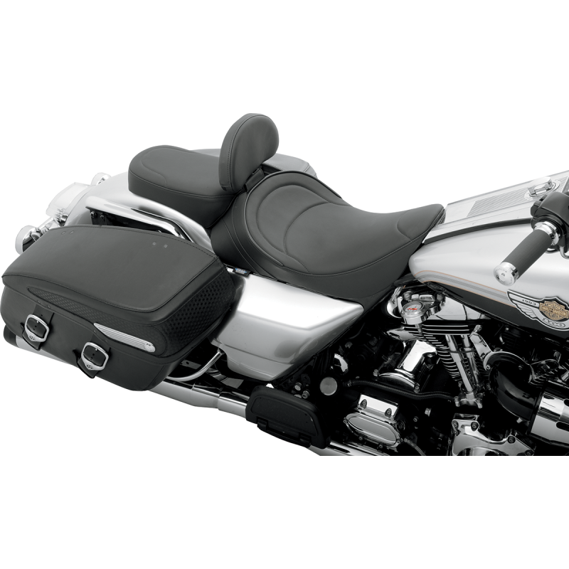 DRAG SPECIALTIES 97-07 FLHR SOLO FRT SEAT MILD STITCH 0801-0493