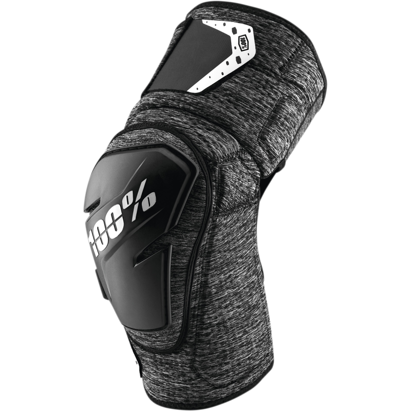 100% FORTIS KNEE GUARDS GREY HEATHER/BLACK SM/MD 70007-00003