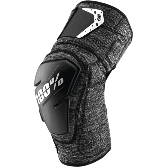 100% FORTIS KNEE GUARDS GREY HEATHER/BLACK SM/MD 70007-00003