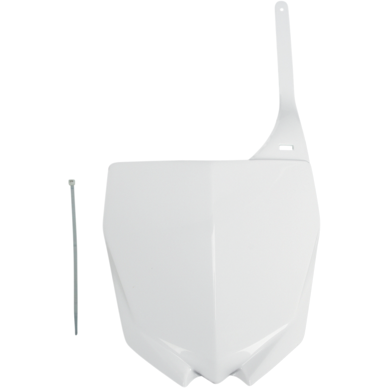 UFO YZF250/450 FRNT PLATE WHITE YA04813-046