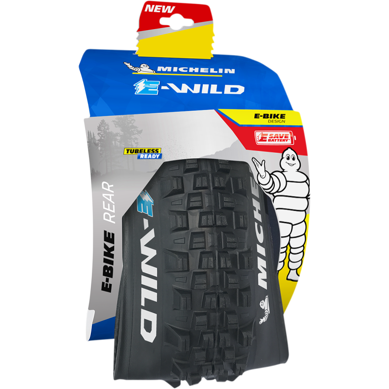 MICHELIN 27.5 X 2.80 E-WILD GUM-X TS TLR TIRE FOLD REAR EBK 17001
