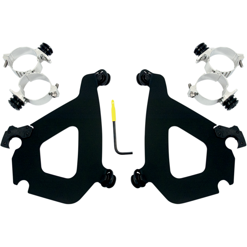 MEMPHIS SHADES HD MNT KIT BUL N ROD S BLK MEB1982
