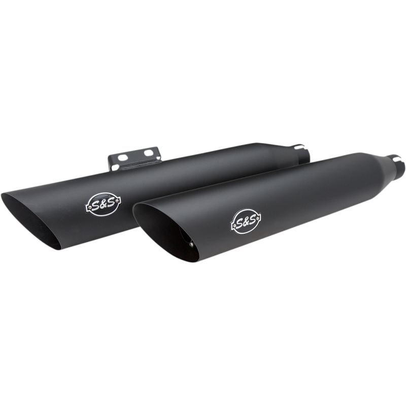 S&S CYCLE MUFFLER S/C BLK 50S FLFB 550-0752B