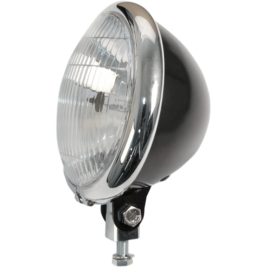 EMGO H/LIGHT SHELL5.75"BLK/CHR 66-84151BCSD