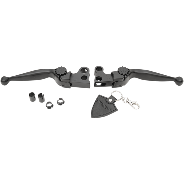 POWERSTANDS RACING 82-95 HD MODELS JOUNEY LEVER SET BLK 12-00600-22