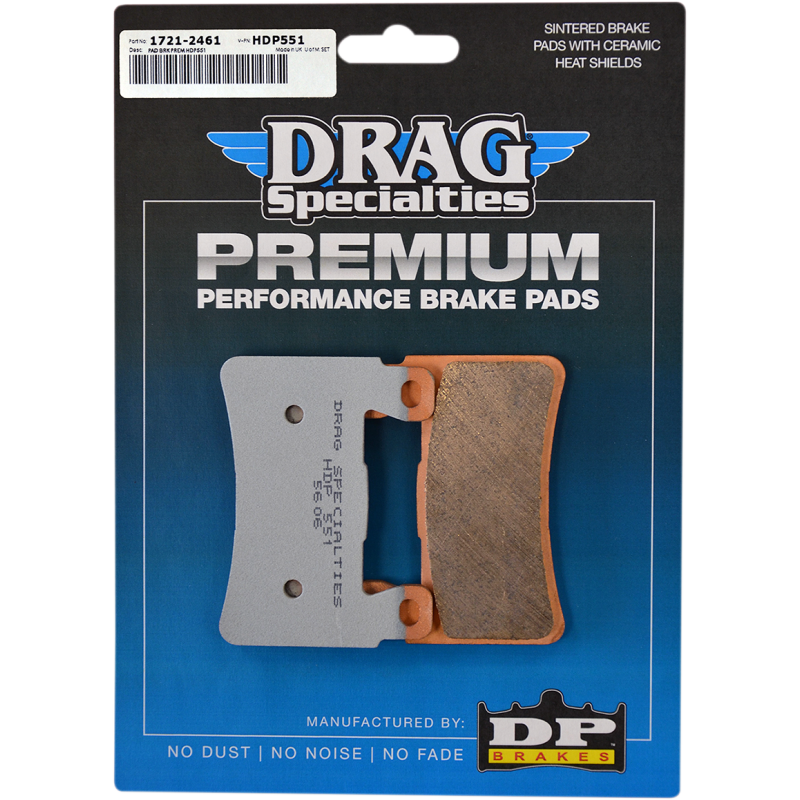 DP BRAKES HDP551 DRAG PREMIUM SINTERED PADS HDP551
