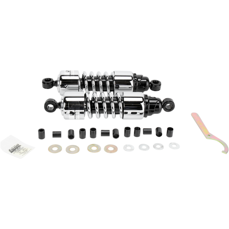 PROGRESSIVE SUSPENSION 11.5" CHROME CRUISER 412-SERIES SHOCKS 412-4202C