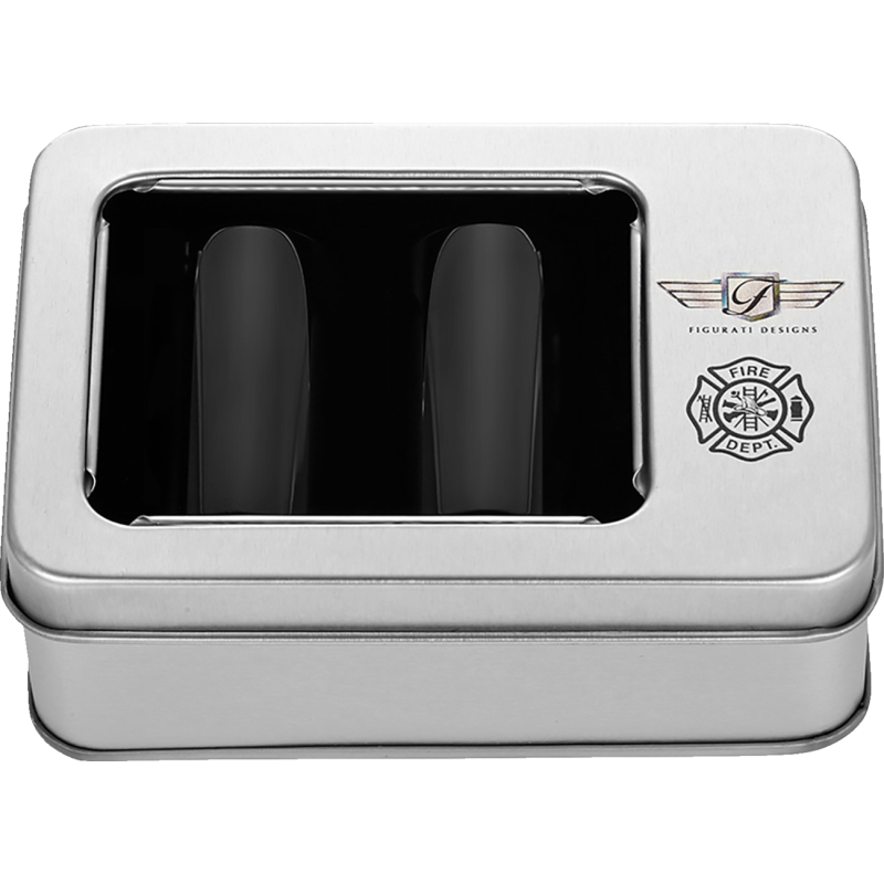 FIGURATI DESIGNS ND MAG DOCKING COVERS BLACK WITH MALTESE CROSS 25.2X46.5MM FD74-DC-25.2/46.5-BLK