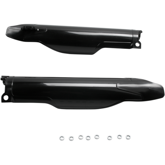 ACERBIS LWR FORK CVR SET- KX250F/450F:09-10 BLK 2141760001