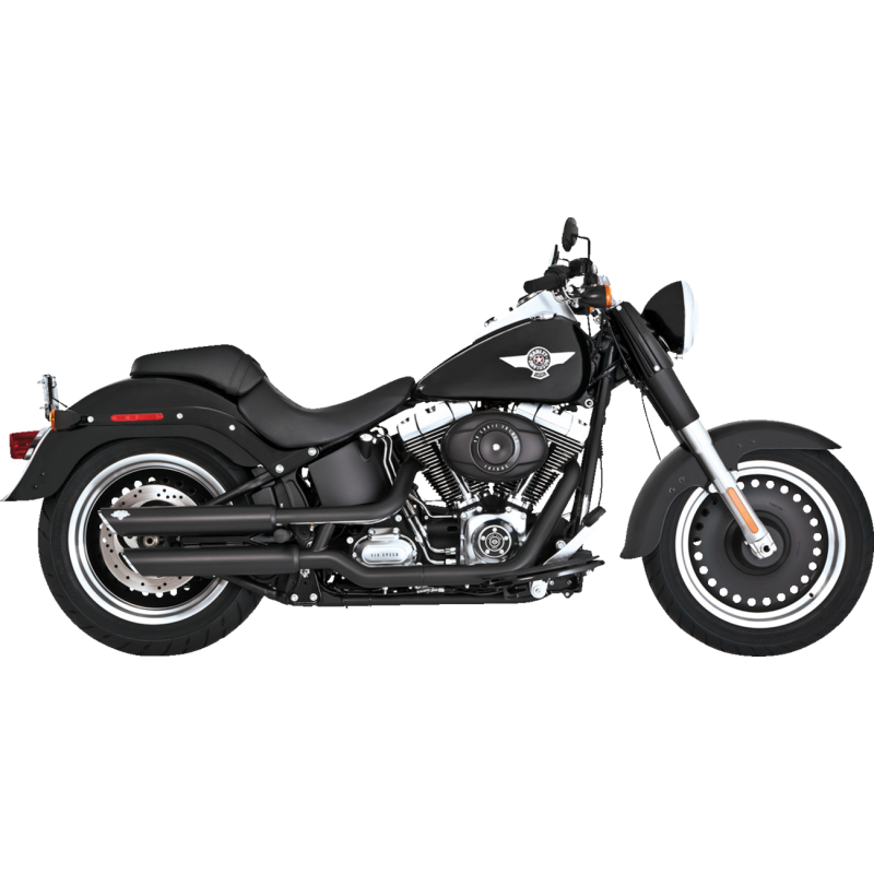 VANCE & HINES MUFFLERS 3" TWIN SLASH BLACK FATBOY DEUCE 46844