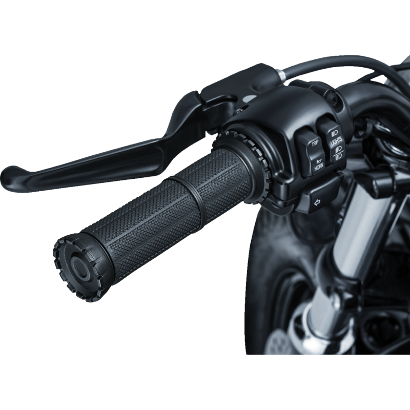 KURYAKYN RIOT GRIPS 82-19 CABLE THROTTLE, ST/ BLK PN 3582 KUR3582