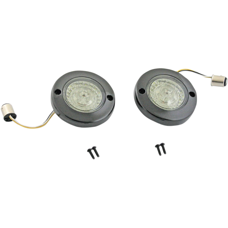 CUSTOM DYNAMICS TURNSIGNAL PB W/D-RING BK PB-FB-AW-1157BS
