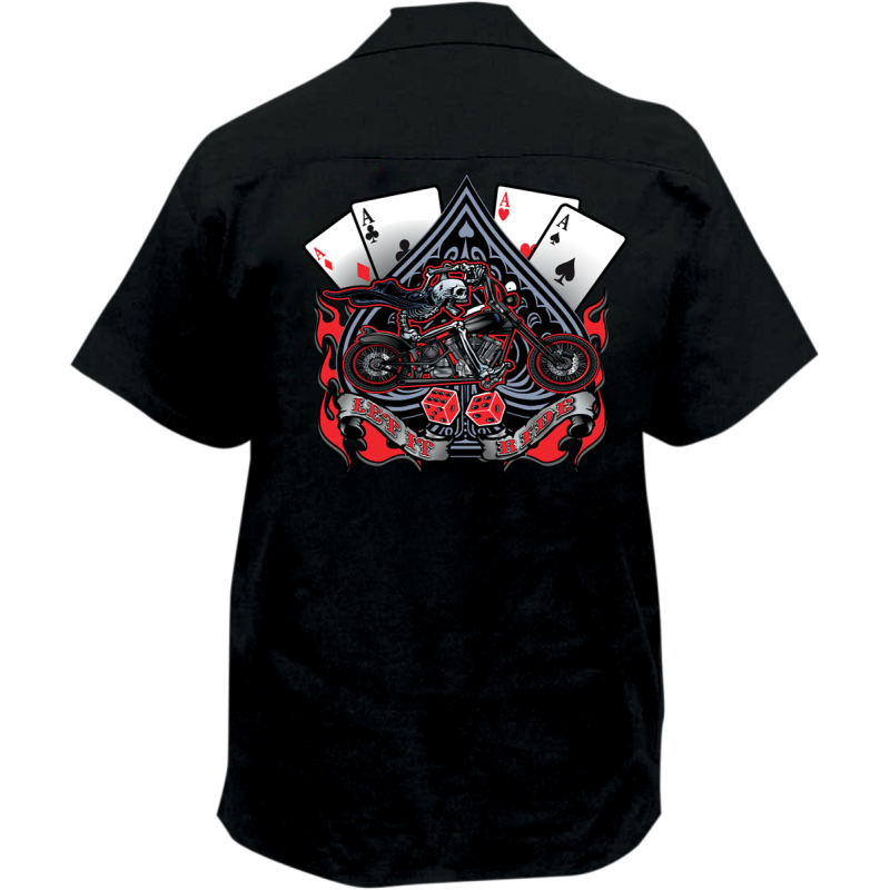 LETHAL THREAT SHRT LET IT RIDE BK 4XL FE50133-4XL