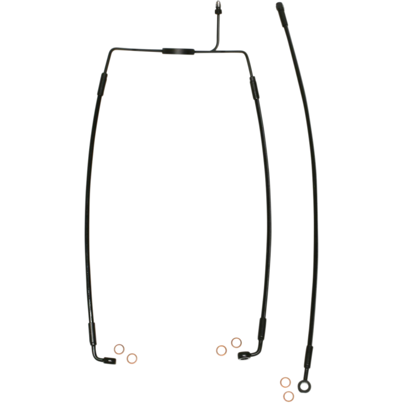 MAGNUM BRAKE LINE - FRONT - XR - BLACK SBB1308-31