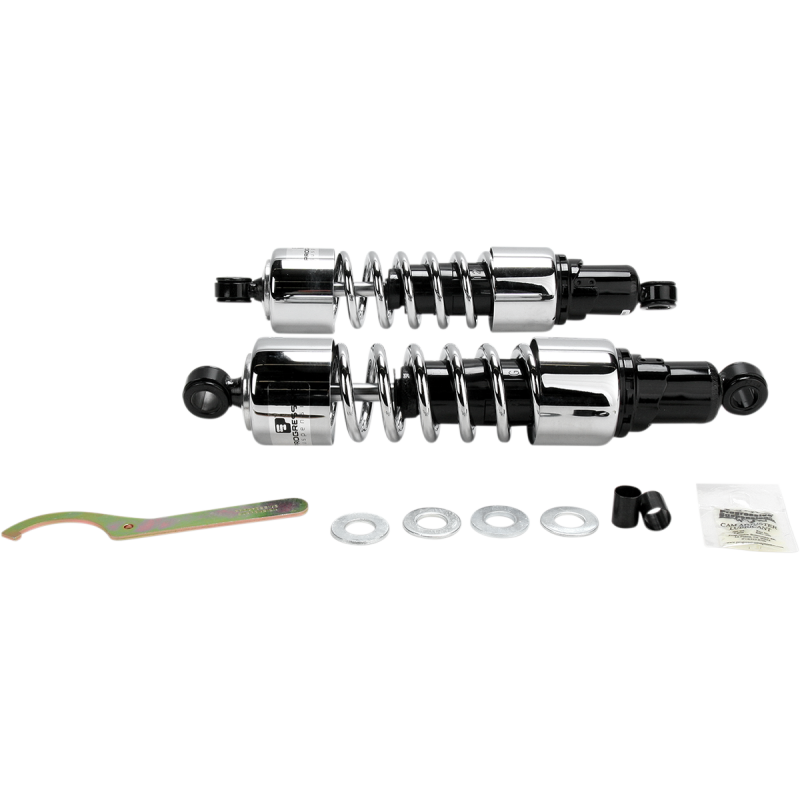 PROGRESSIVE SUSPENSION SHOCKS - 412 CRUISER SERIES - CHROME - 13.5" - HEAVY DUTY 412-4223C