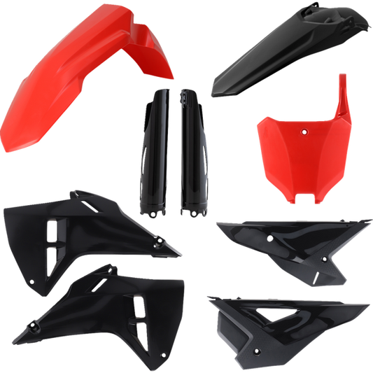 ACERBIS PLASTIC KIT- FULL CRF250R, CRF450R:25 RED/BLACK 2985981018