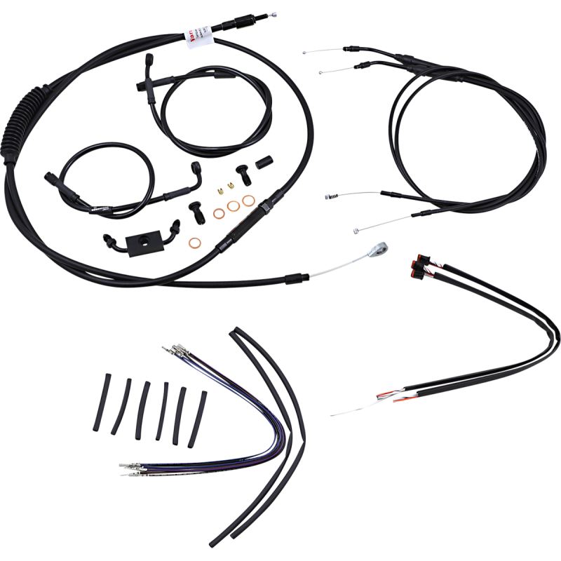 BURLY BRAND CONTROL KIT - 16" APE HANGER HANDLEBARS - ABS B30-1123