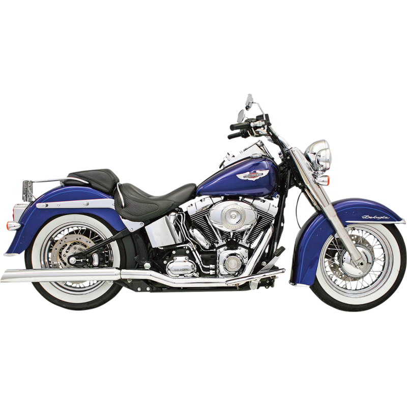 BASSANI XHAUST 86-06 FLST/FXST POWER CURVE HEADERS CHR SFT-211