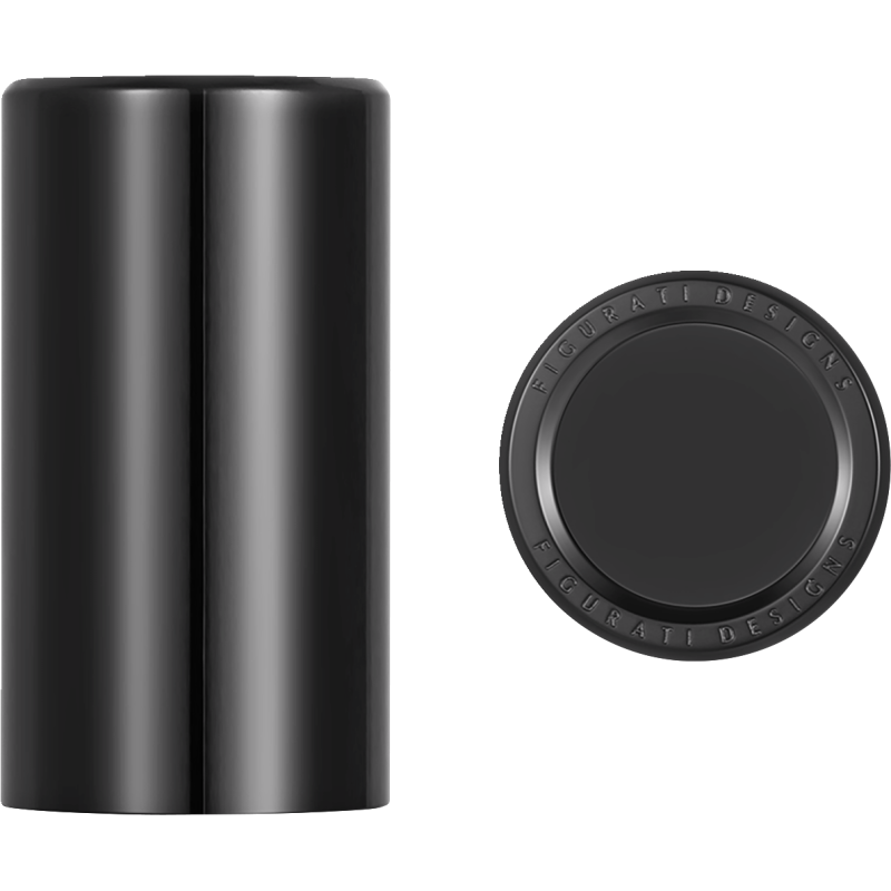 FIGURATI DESIGNS ND MAG DOCKING COVERS PLAIN BLACK 25.2X46.5MM FD65-DC-25.2/46.5-BLK