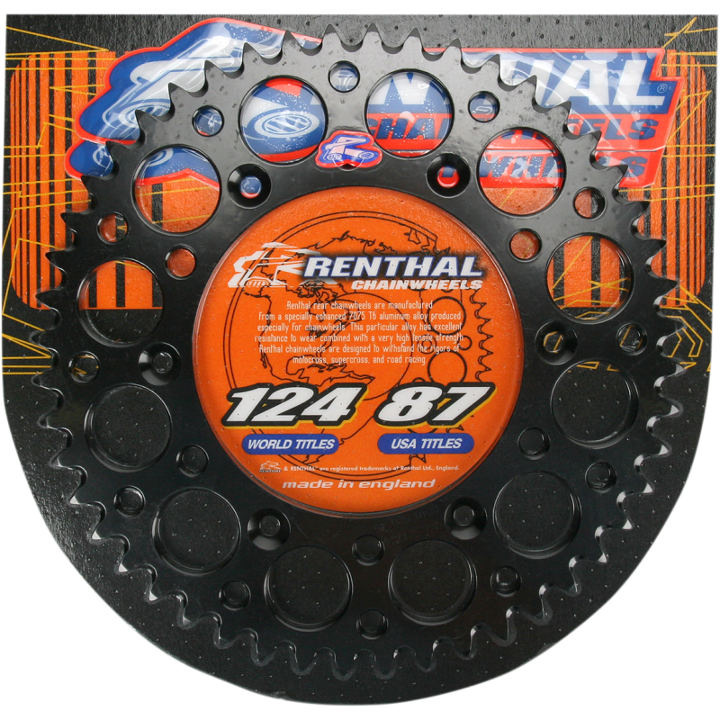 RENTHAL RENTHAL SPROCKET 224U-520-52GP BLACK 224U-520-52GPBK