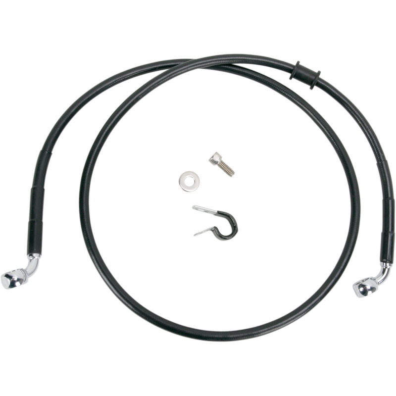 DRAG SPECIALTIES 08-11 FXCW FRT S/B BRAKE LINE KIT +8 1741-2826