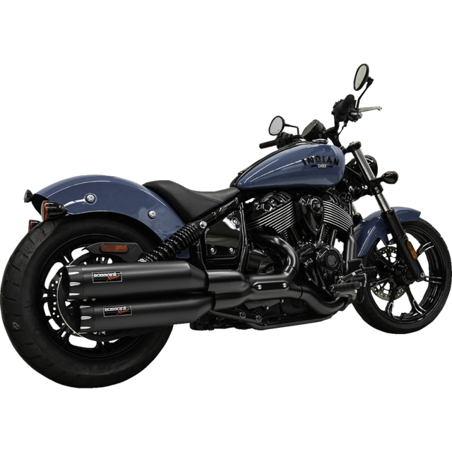 BASSANI XHAUST 23 CHIEF 4" MUFFLERS CHROME 8CH17
