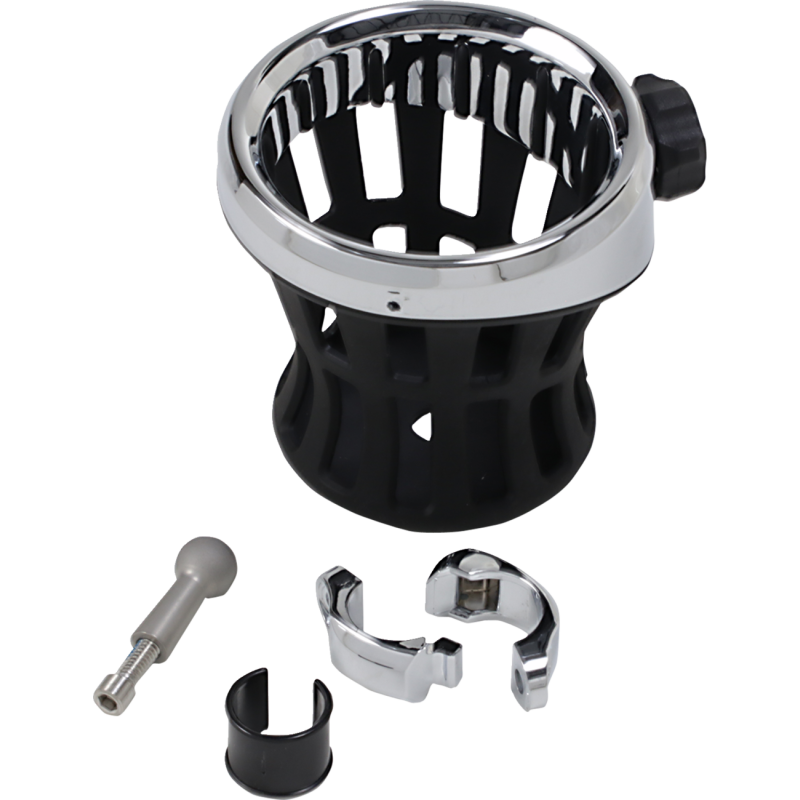 CIRO LLC DRINK HOLDER CHR W/7/8"& 1" MOUNT 50412