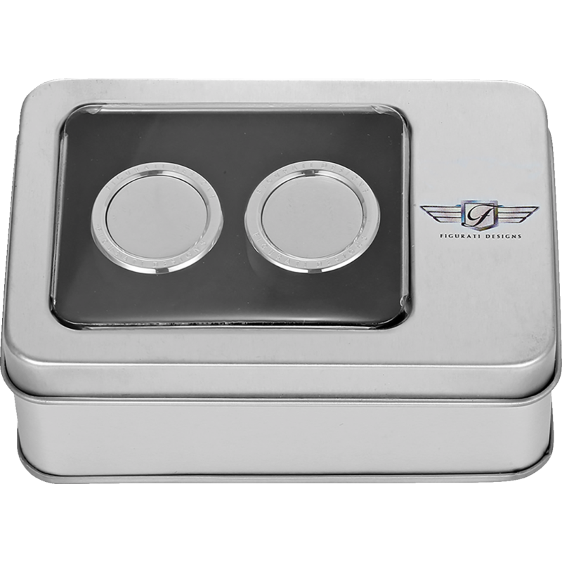 FIGURATI DESIGNS ND MAG DOCKING COVERS PLAIN SILVER-27.2X32MM FD60-DC-27.2/32-SS