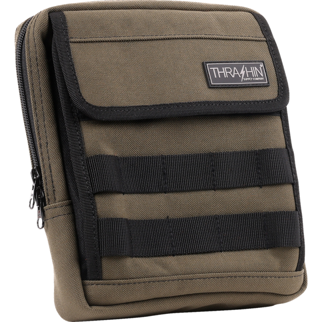 THRASHIN SUPPLY CO. BAG HANDLEBAR TSC SLIM GREEN THB-0031