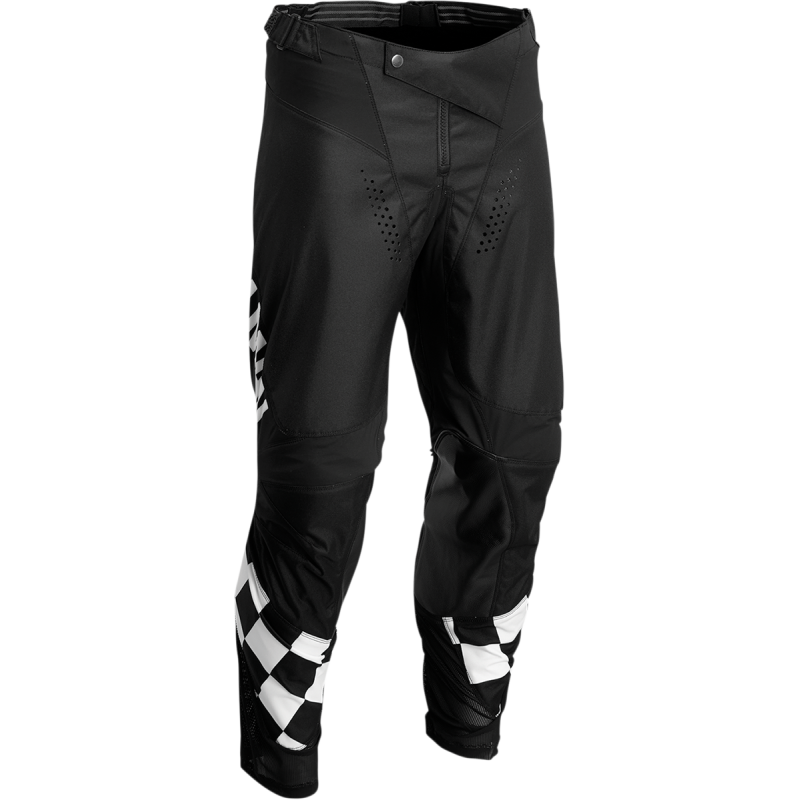 HALLMAN PANT DIFFER CHEQ BK/WH 34 2901-9519