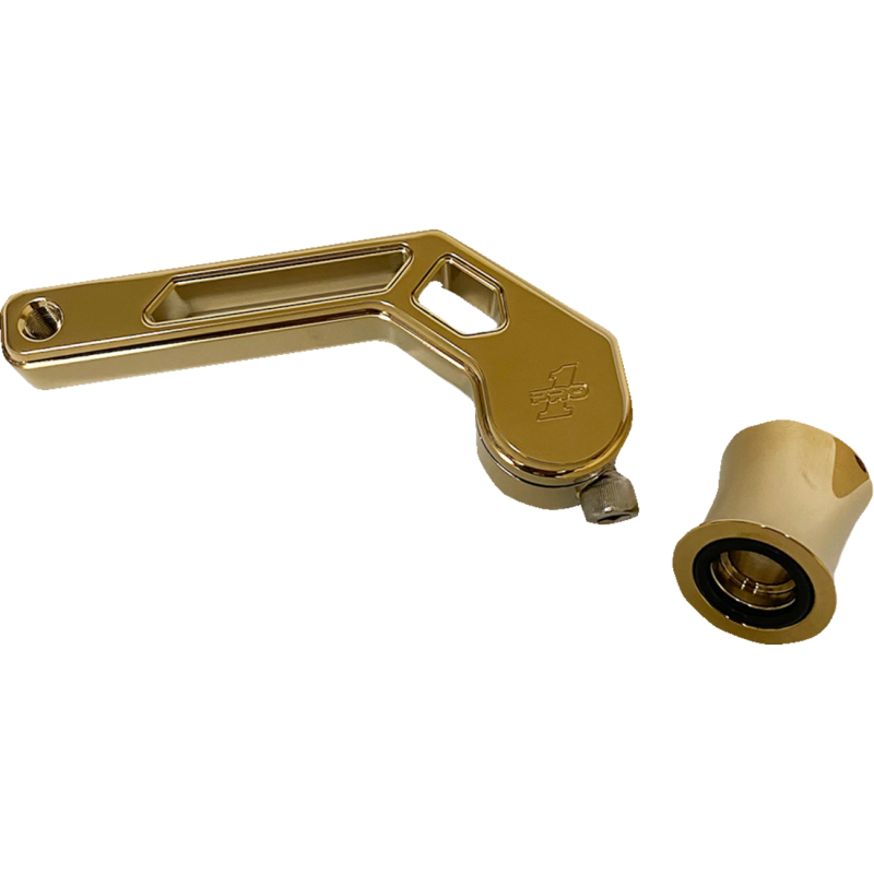 PRO-ONE PERF.MFG. SHIFTER ARM, GOLD TITANIUM NITRIDE COATED, 88-LATER TOURING 500775TIN