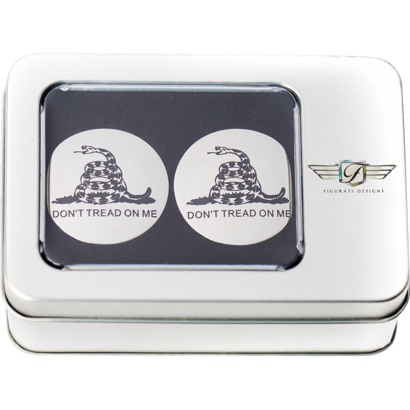 FIGURATI DESIGNS HARLEY-DAVIDSON DON’T TREAD ON ME CUSTOM SWING ARM COVERS FD40-DTOM-SS