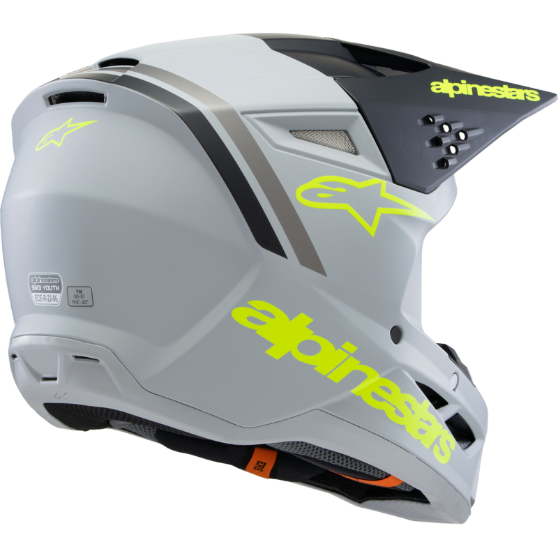 ALPINESTARS HELMET SM3 YTH RADIUM G/B/Y S  ECE06 8301925-9510-YS