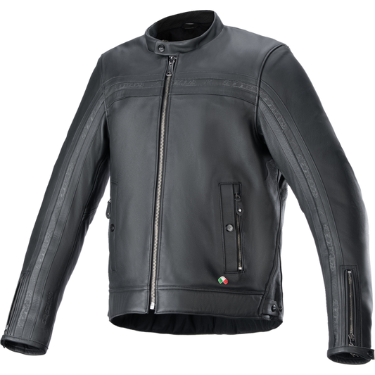ALPINESTARS (ROAD) DYNO LTHR JKT BLK 3X 3103924-1100-3X