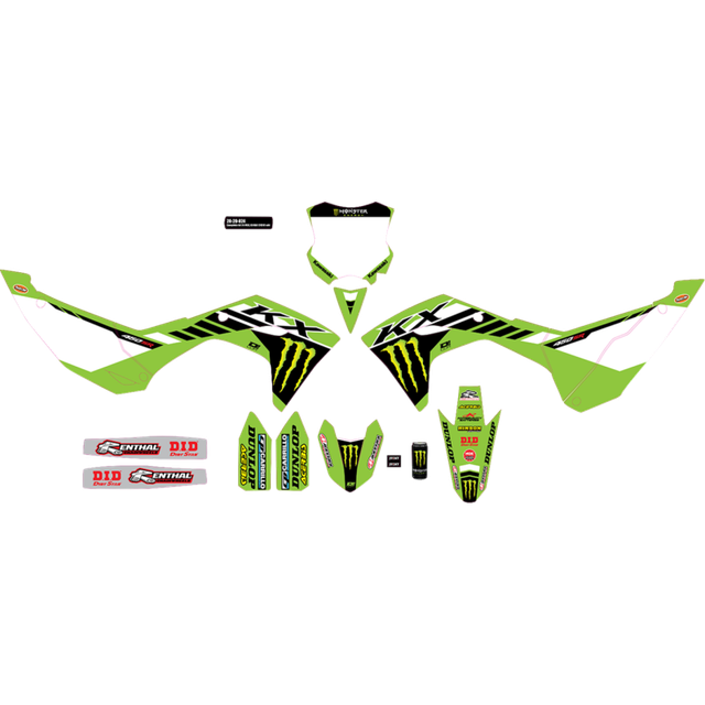 D'COR VISUALS COMPLETE KIT 24 MEK - KX 450 (24) WHT BG 20-20-824