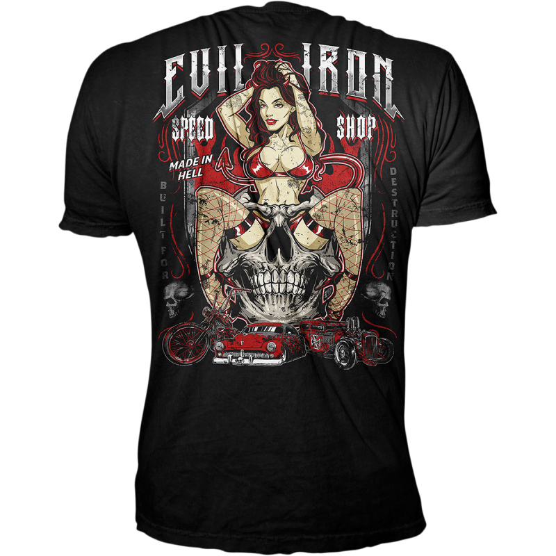 LETHAL THREAT TEE EVIL IRON BLACK 5X LT20893-5XL